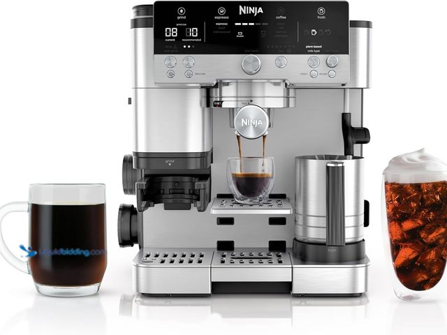 Lot 49-5408080 - Ninja | Espresso Machine and Drip Coffee Maker| Luxe Café Premier Series | Integrated Coffee Grinder...