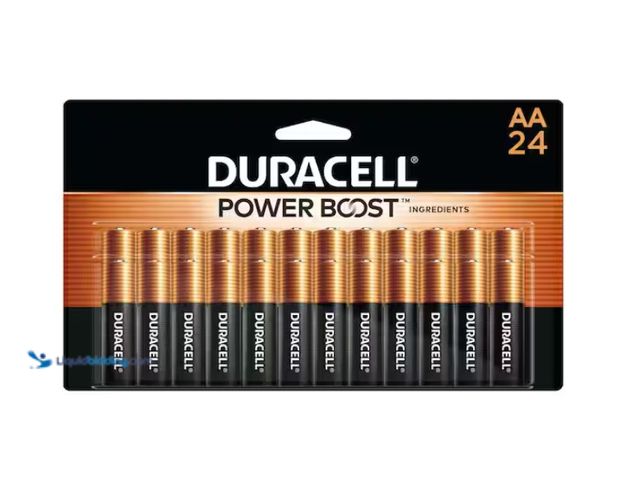 Lot 49-1534863 - (2) Duracell Coppertop Power Boost AA Alkaline Batteries for Household Devices (24-Pack), Double A B...