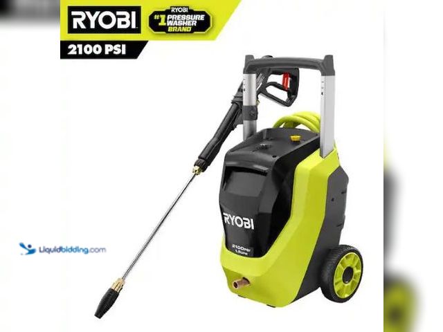 Lot 49-1569603 - RYOBI 2100 PSI 1.2 GPM Cold Water Corded Electric Pressure Washer with Foamer, Model # RY142012, Unu...