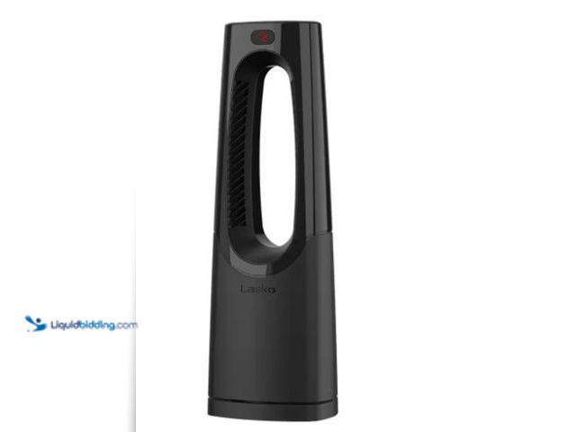 Lot 49-1516505 - Lasko Bladeless 1500W 28 in. Black Electric Oscillating Tower Ceramic Space Heater with Remote Contr...
