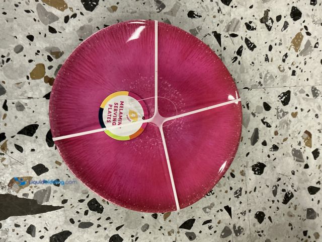 Lot 49-5538948 - QTY 16 - Pink Melamine Serving Plates. Unused. Target Brand.