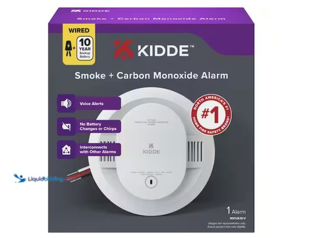 Lot 49-1622936 - Lot of (2) Kidde 10-Year Battery and Hardwired Smoke and Carbon Monoxide Detector, Interconnectable,...