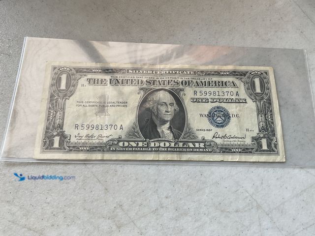 Lot 49-5451689 - 1957 BLUE SEAL UNITED STATES ONE DOLLAR SILVER CERTIFICATE