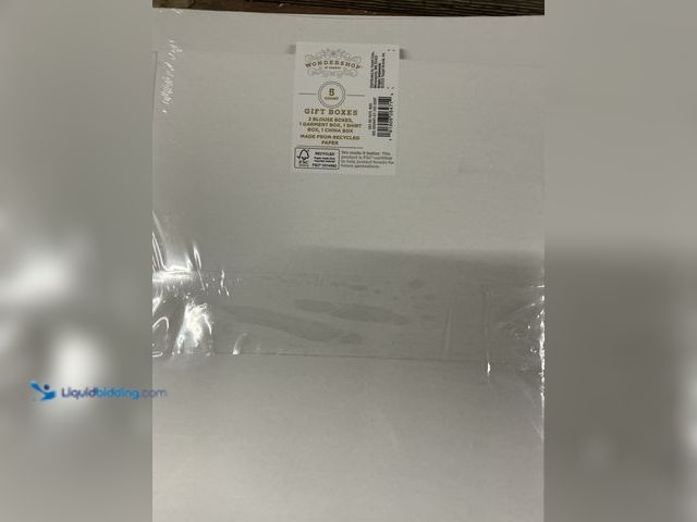 Lot 49-3529159 - 5ct Assorted Christmas Gift Box White - Wondershop™: Variety Pack for Presents New (2packs)