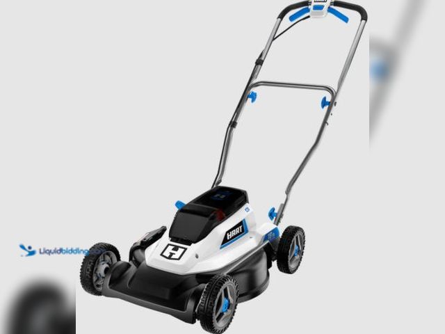 Lot 49-1631024 - HART 40V 18" Side Discharge Mower Kit and (1) 6Ah Lithium-Ion Battery, Model # HLPM081VNM, Slightly ...