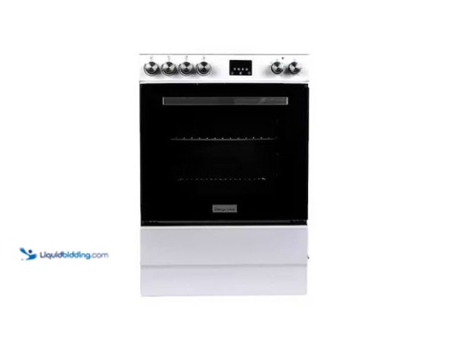 Lot 49-1625609 - Magic Chef 24 in 4 Burner Element Freestanding Electric Range in White, Model # MCSBRE24W, Unused, U...