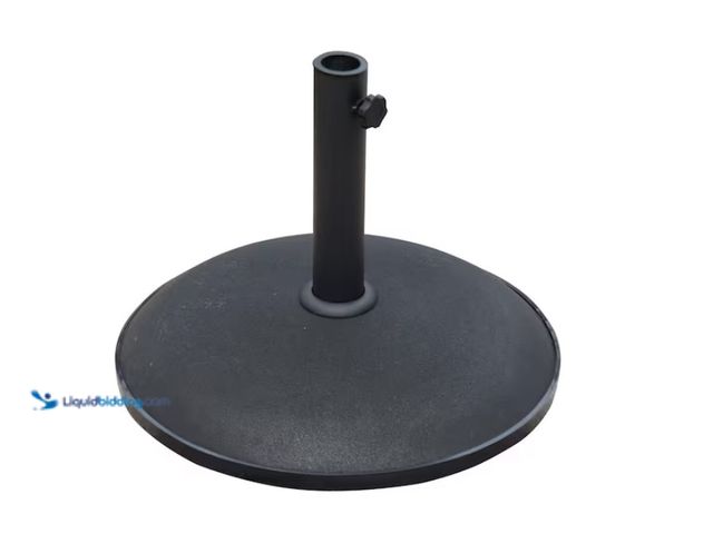 Lot 49-1628047 - Outsunny 20 in. 55 lbs. Outdoor Patio Round Cement Umbrella Stand Base for the Deck or Porch with Va...