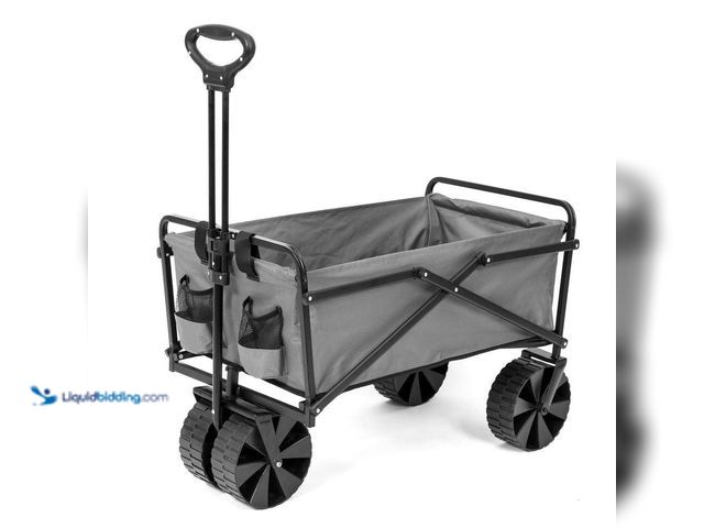 Lot 49-5552722 - SEINA
150 lbs. Capacity Manual Folding Utility Beach Wagon Outdoor Cart in Gray. Model # SUW-407-GR...