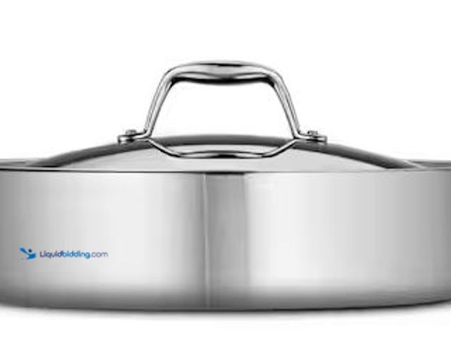 Lot 49-5478515 - Tramontina
Signature Tri-Ply Clad 6 qt. Covered Stainless Steel Braiser Internet # 314493634
Model...