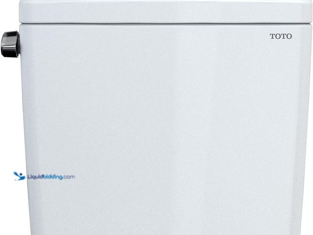 Lot 49-3532237 - TOTO Drake 1.6 GPF Toilet Tank with WASHLET+ Auto Flush Compatibility, Cotton White - Model #ST776SA...