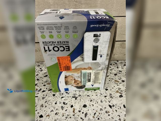 Lot 49-5560070 - EcoSmart
13 kW 2.54 GPM 240-Volt Electric Tankless Water Heater. Model # ECO 11. Unused