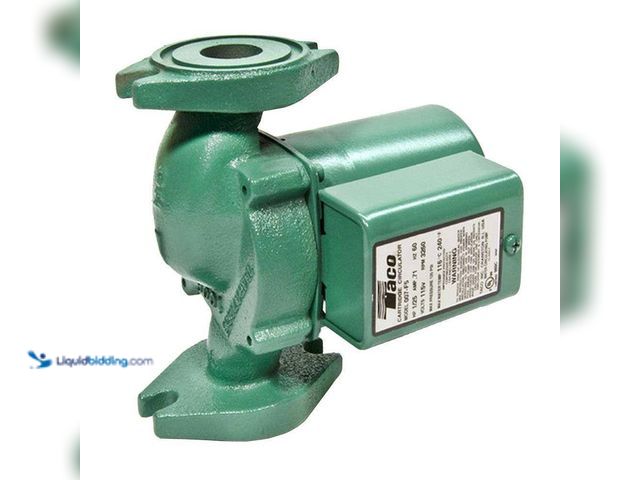 Lot 49-5464054 - Taco Comfort Solutions
1/25 HP Cast Iron Circulator Pump Unused