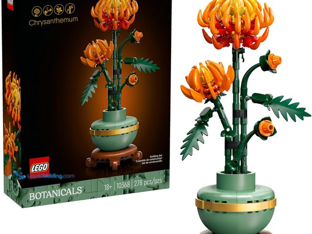 Lot 49-5445312 - LEGO Botanicals Chrysanthemum Building Set for Adults Ages 18+ - Artificial Flower for Dinner Table ...