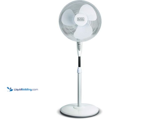 Lot 49-5410780 - BLACK+DECKER 16" Stand Fan with Pedestal Base, Height Adjustable Pedestal Fan with Remote and Touch ...