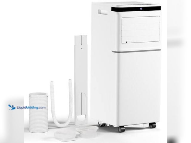 Lot 49-5553511 - COWSAR 8,000 BTU (5,000 BTU DOE) 115-Volt Portable Air Conditioner w/ Remote up to 300 sq. ft. Cools...
