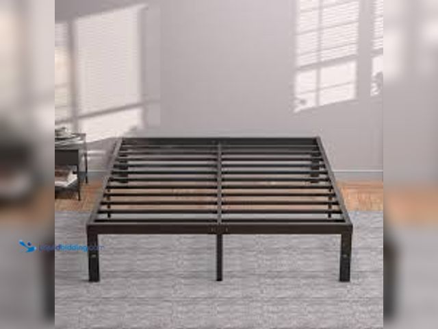 Lot 49-3531744 - VECELO Full Bed Frames No Box Spring Needed, Heavy Duty Metal Platform with Steel Slat, Easy Assembl...