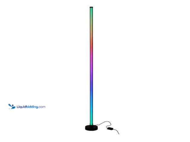 Lot 49-3432679 - Alsy 49 in. Black Indoor LED Light Bar Lamp with RGB Function, Model # 24304-000, Unused, Works, Pow...