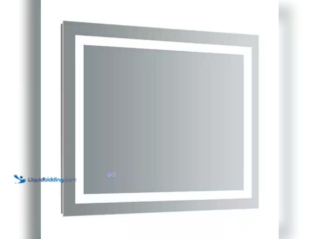 Lot 49-2006127 - TOOLKISS 28 in. x 36 in. LED Lighted Single Frameless Bathroom Mirror with Anti Fog Dimmable Vanity,...