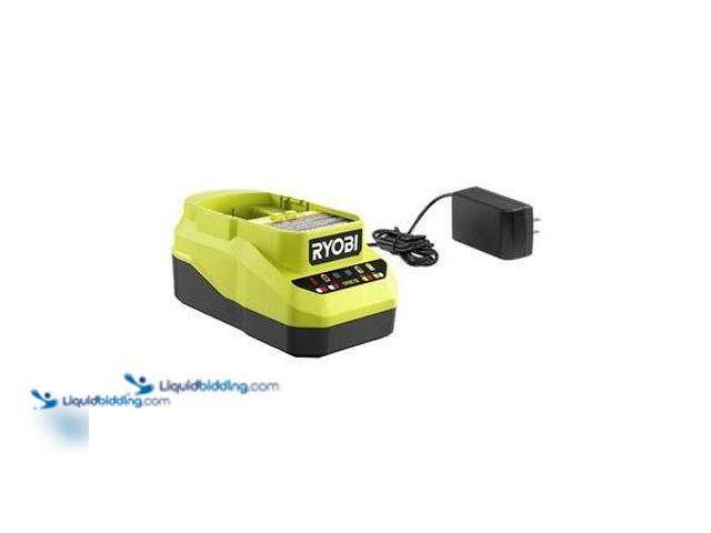Lot 49-5581583 - RYOBI ONE+ 18V Lithium-Ion Charger Model # PCG002 UNUSED. CHARGER ONLY