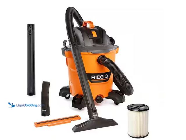 Lot 49-1568742 - RIDGID 12 Gal. 5.0 Peak HP NXT Shop Vacuum Wet Dry Vac with General Debris Filter, Locking Hose and ...