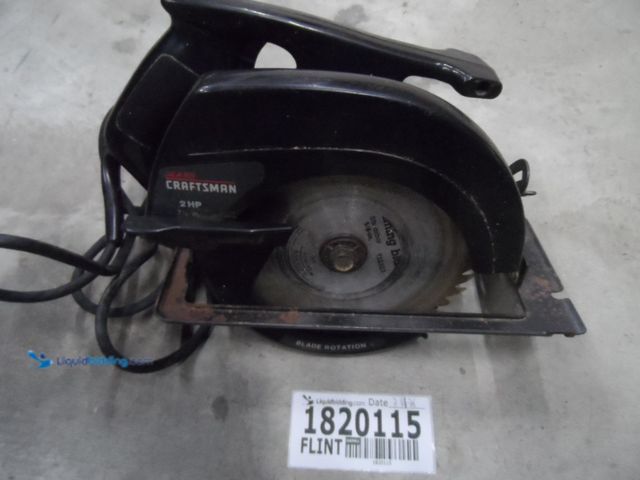 Lot 49-1820115 - 1 Sears Craftsman 315.109020 Electric Powered Sears Craftsman 7 1/4" Circular Saw Used In Rough Cond...
