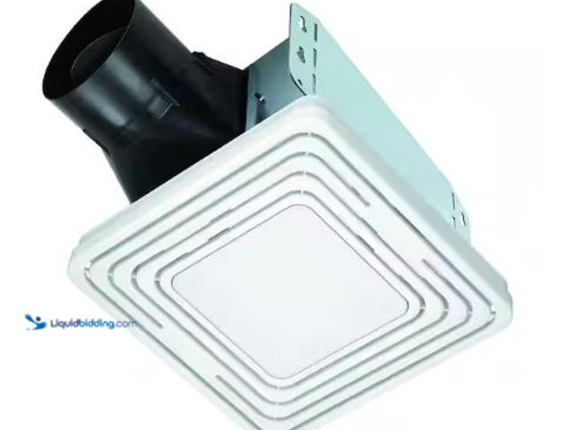 Lot 49-3612763 - Broan-NuTone Room side Series, White, 80 CFM, No Cut Room side Installation with Light, ENERGY STAR,...