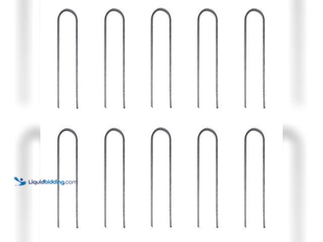 Lot 49-5406229 - (4) Rain bird 6 in. Galvanized Stakes for use with 1/4 in. or 1/2 in. Drip Tubing (10-Pack). Unused.