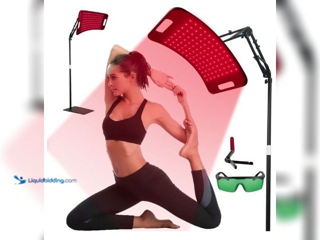 Lot 49-5436383 - Red Light Therapy for Body,Red Light Therapy Lamp with Adjustable Holder & Desktop Stand,660nm and 8...