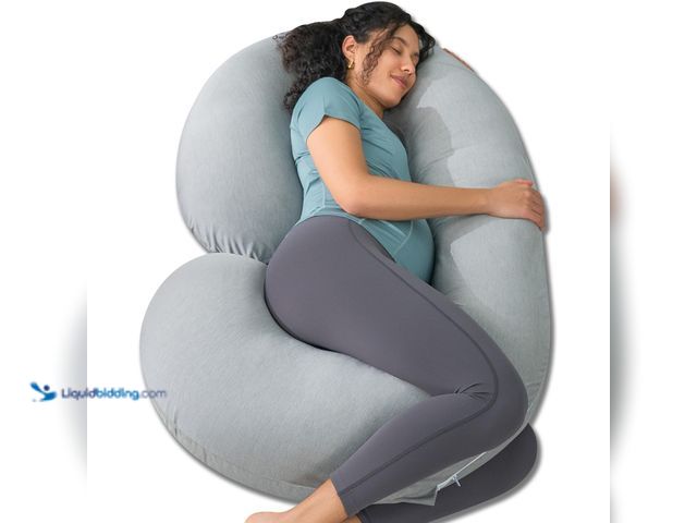 Lot 49-5489140 - INSEN Cooling Pregnancy Pillow, Maternity Pillow with Soft Tencel Cover,C Shaped for Pregnant Women ...