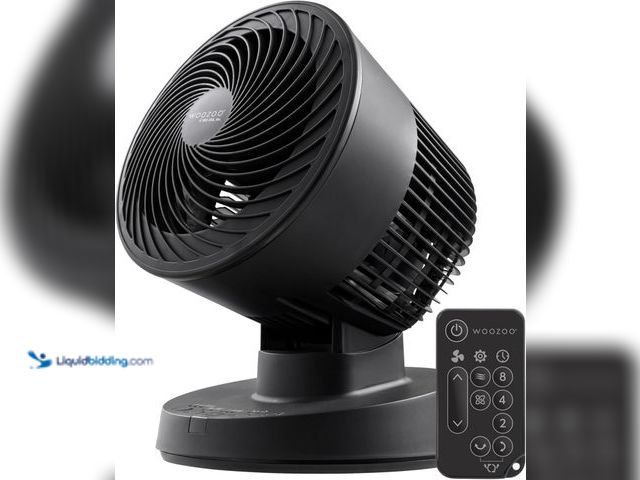 Lot 49-3564022 - IRIS USA WOOZOO Air Circulator Fan with Remote, Oscillating, 3 Speeds, 56ft Max Air Distance, Adjust...