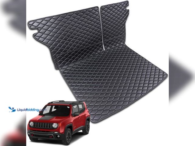 Lot 49-3517166 - for 2016-2024 Jeep Renegade Trunk Mat and Rear Backrest Mat Cargo Liners All Weather Anti-Slip Acces...