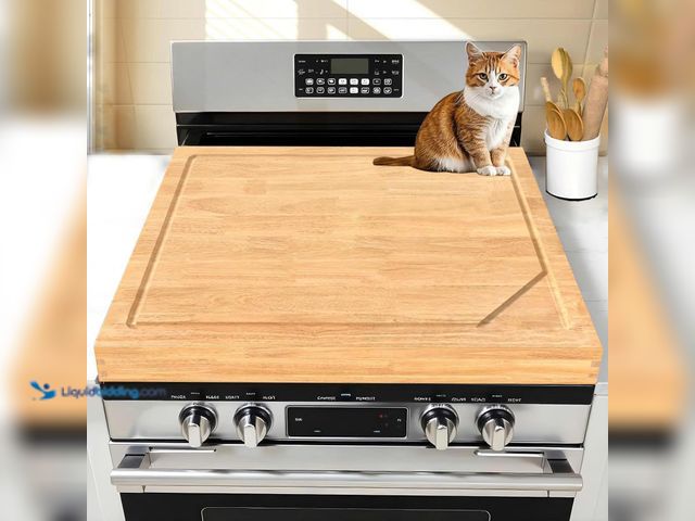 Lot 49-3527410 - Stove Top Covers for Electric Stove 30”x22” (Outer) / 28.9”x20.8” (Inner) – 3 in 1 Over The Sink Cut...