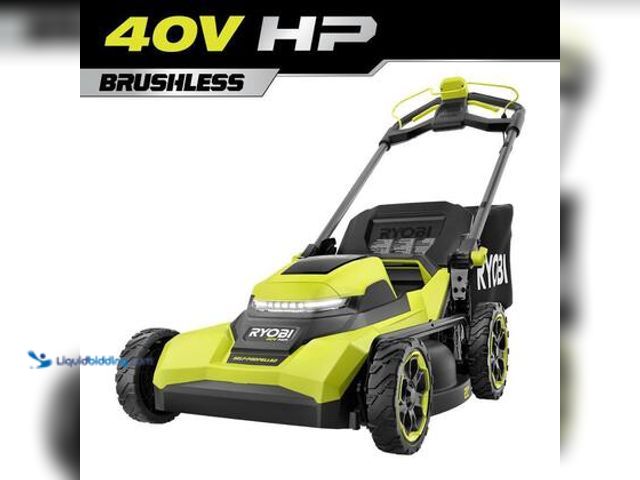 Lot 49-5572492 - RYOBI 40V HP Brushless 21 in. Cordless Battery Walk Behind Self-Propelled Lawn Mower (Tool Only). Mo...