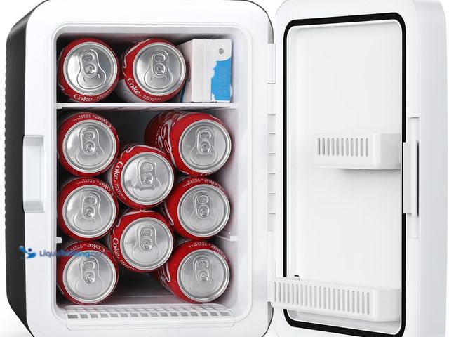 Lot 49-3564617 - Antarctic Star Compact Mini Fridge, 10L Portable Small Refrigerator, 2.6 Gal Desktop Fridge with AC/...