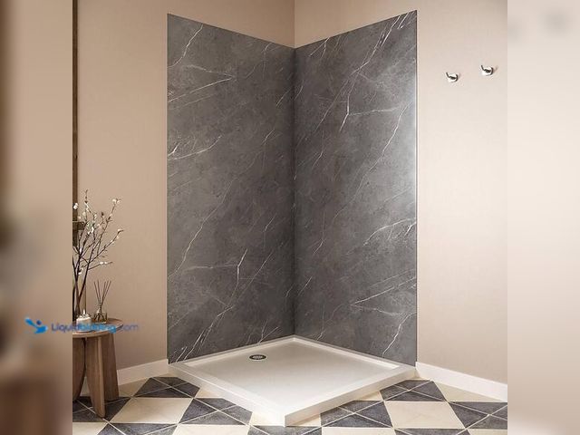 Lot 49-5545054 - Streamline
DSH-1280-127 38 in. L x 38 in. W x 76 in. H 2-Piece Glue-Up Corner Shower Wall Surround ...