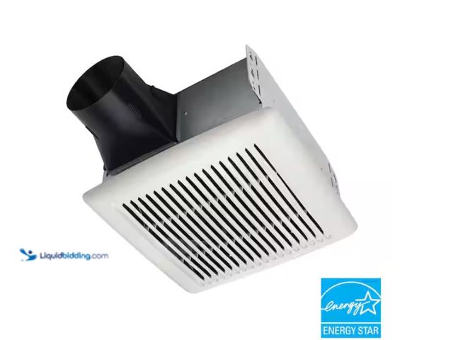 Lot 49-1628228 - Broan-NuTone Flex Series 80-110 Selectable CFM, Room Side Installation, Bathroom Ceiling Exhaust Fan...