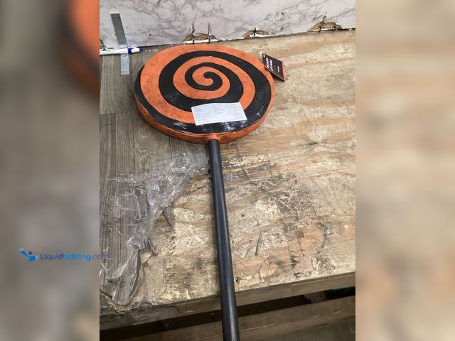 Lot 49-5441352 - Orange and black lollipop Halloween decoration. Unused.