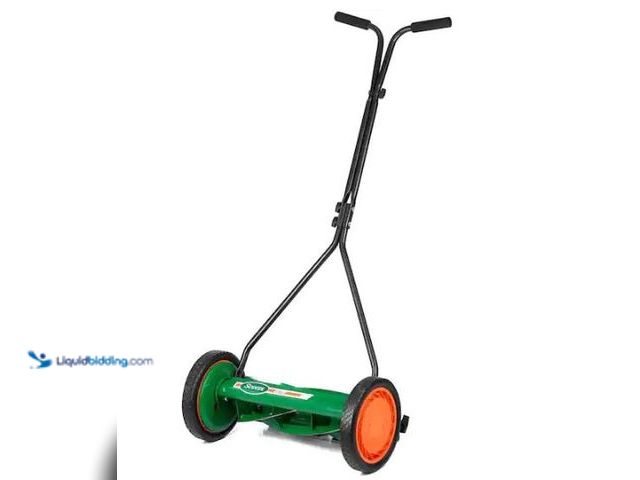 Lot 49-3473119 - Scotts Scott's 16 in. Manual Walk Behind Push Reel Lawn Mower, Model # 415-16S, Used.  Ref#SB1029
