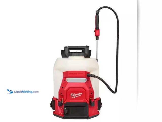 Lot 49-1550381 - Milwaukee M18 18V 4 Gal. Cordless Battery Powered Backpack Pesticide Sprayer w/Switch Tank Interchan...