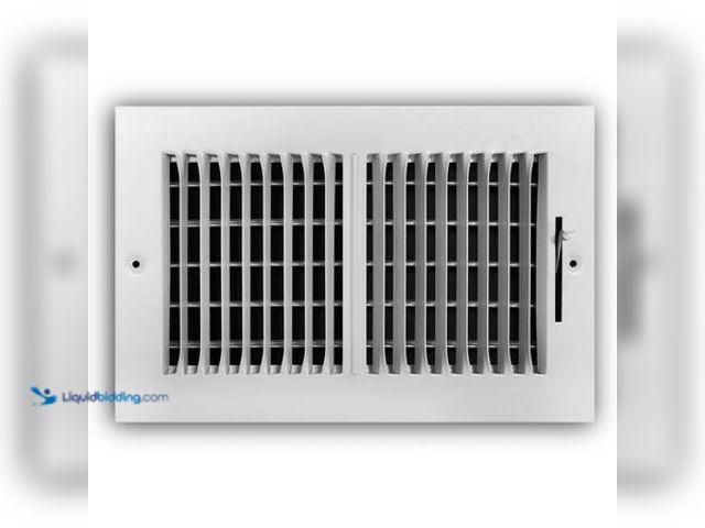 Lot 49-5548889 - QTY 32 - Everbilt 10 in. x 6 in. 2-Way Steel Wall/Ceiling Register in White Model # E102M10X06 NEW