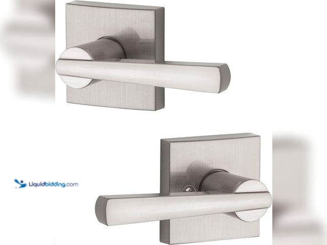 Lot 49-3531755 - Baldwin Spyglass , Interior Passage Door Reversible Lever for Hallway/Closet/Rooms, Non-Locking Door...