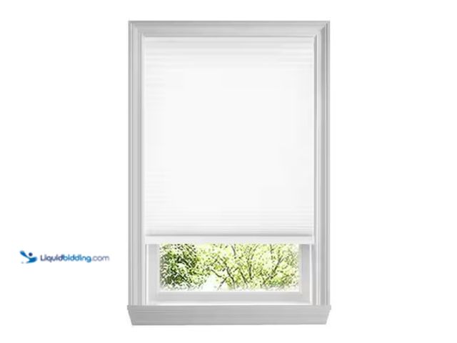 Lot 49-1625640 - Lot of (2) Home Decorators Collection Snow Drift Cordless Light Filtering Cellular Shades for Window...