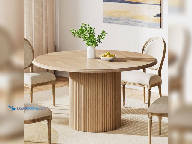 Lot 49-5560161 - Wrought Studio HOGA-XK00817 round dining table. Unused with attachments and hardware.