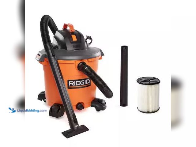 Lot 49-1569247 - RIDGID 16 Gal. 5.0 Peak HP NXT Shop Vacuum Wet Dry Vac with General Debris Filter, Locking Hose and ...