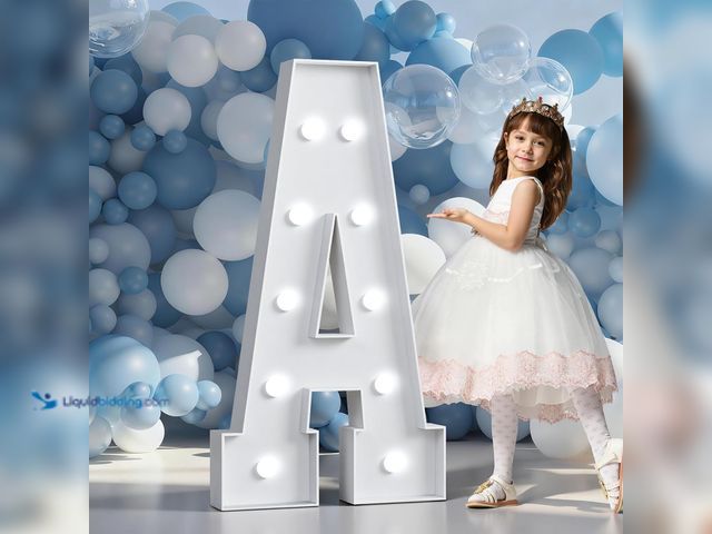 Lot 49-5483727 - Marquee Letters 4 Feet Tall Large Light Up Letters Baby Shower Decorations Wedding Engagement Propos...