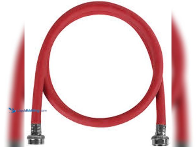 Lot 49-5541602 - QTY 4- Certified Appliance Accessories® Red EPDM Washing Machine Hose, 4 Ft. Model$ 086844516471.