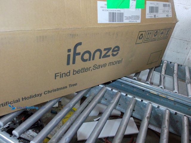 Lot 49-1546942 - iFanze 4ft Pre-Lit LED Artificial Green Christmas Tree with Stand, Green, Unused.  Ref#HOL1113