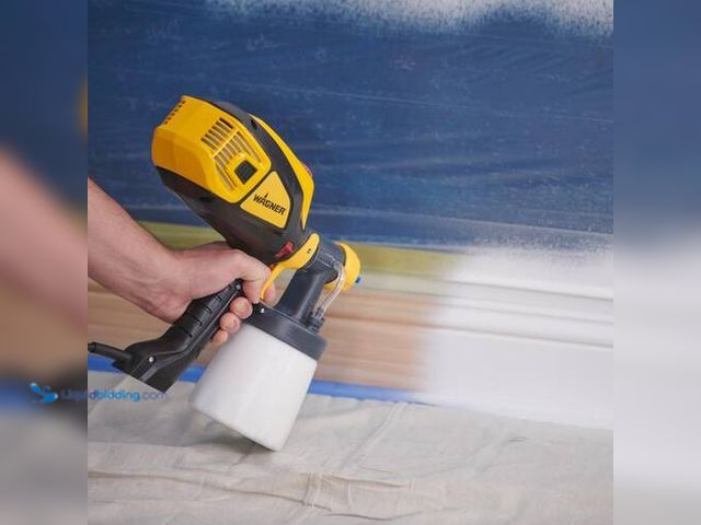 Lot 49-3614907 - Wagner Flexio 3500 Electric Handheld HVLP Paint Sprayer - Used condition; NOTE: Missing one of two s...