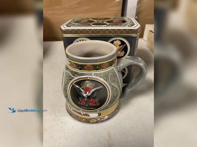 Lot 49-1814849 - COLLECTIBLE 1993 ANHEUSER-BUSCH COLLECTOR EDITION BEER STEIN “HISTORICAL A&amp;EAGLE SERIES” IN ORIG...