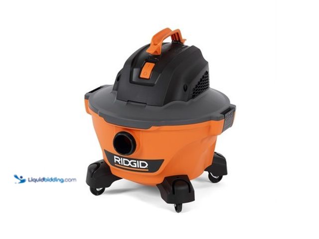 Lot 49-5459802 - RIDGID 16 Gal. 6.5 Peak HP NXT Shop Vacuum Wet Dry Vac with Cart. Model # HD1800. NO attachments. No...